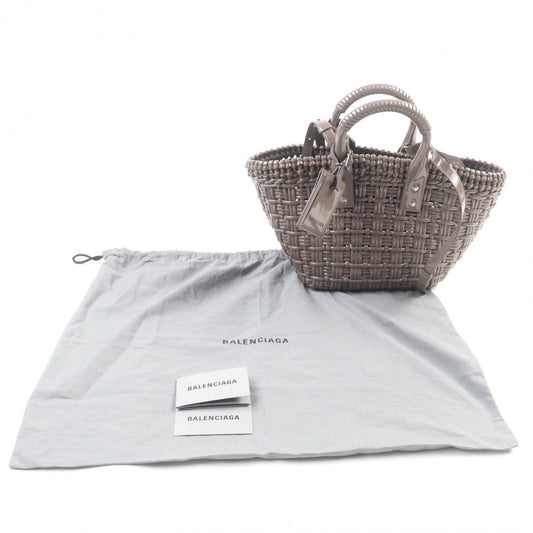 BALENCIAGA Handbag 671342 ー Gray type Bistro XS