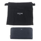 CELINE Long Wallet Purse 10B553BEL Grained calfskin Dark navy