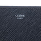 CELINE Long Wallet Purse 10B553BEL Grained calfskin Dark navy