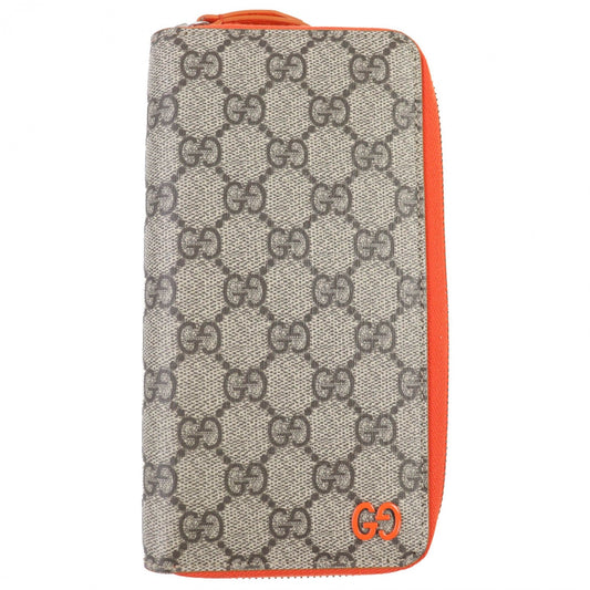 GUCCI Long Wallet Purse 822051 GG canvas Beige orange