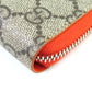 GUCCI Long Wallet Purse 822051 GG canvas Beige orange