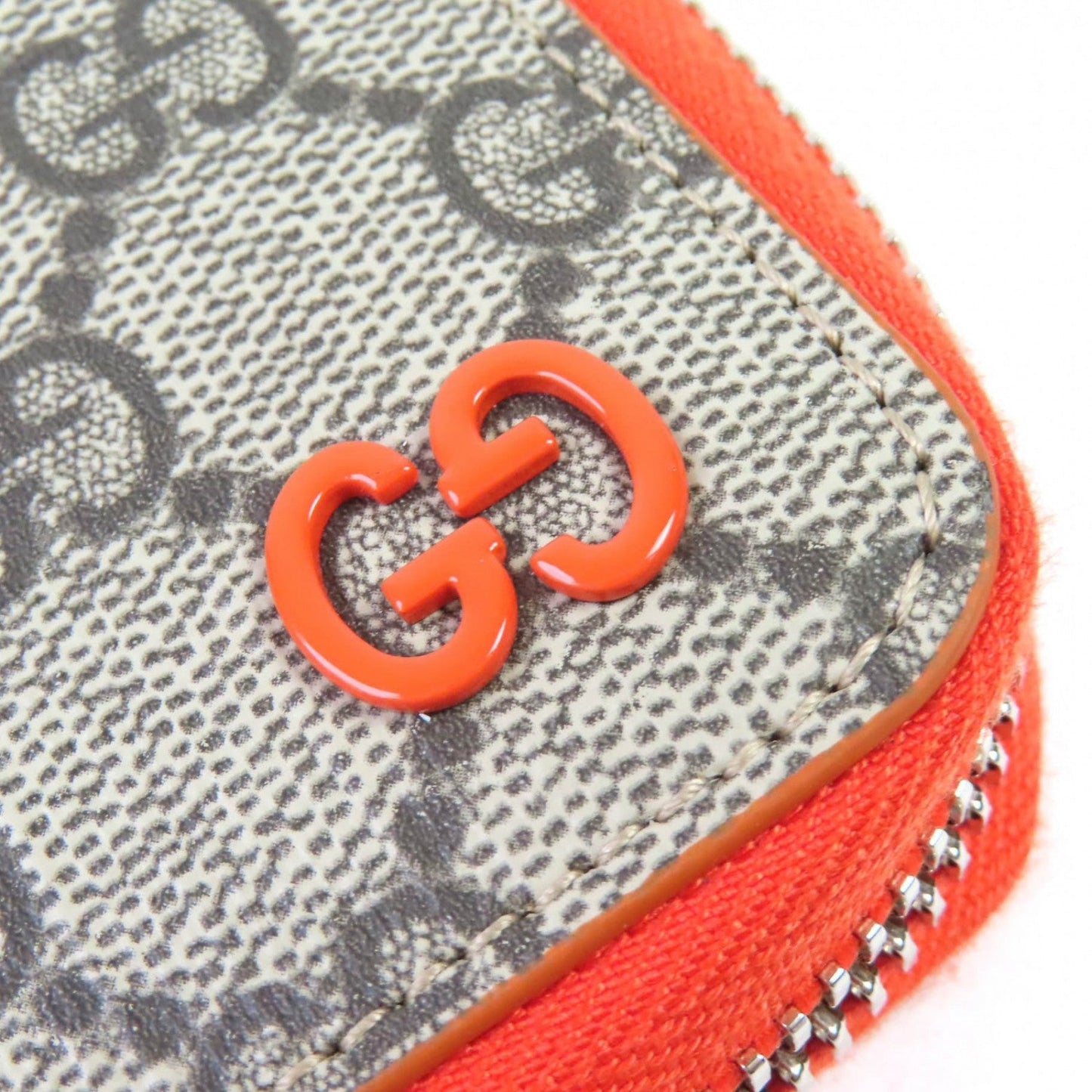 GUCCI Long Wallet Purse 822051 GG canvas Beige orange