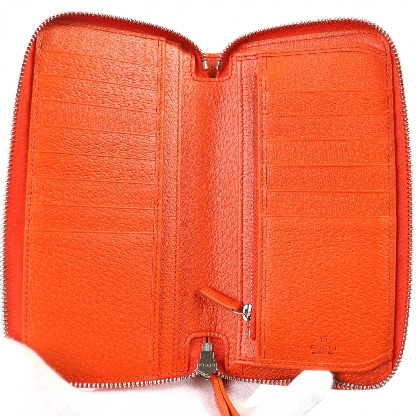 GUCCI Long Wallet Purse 822051 GG canvas Beige orange