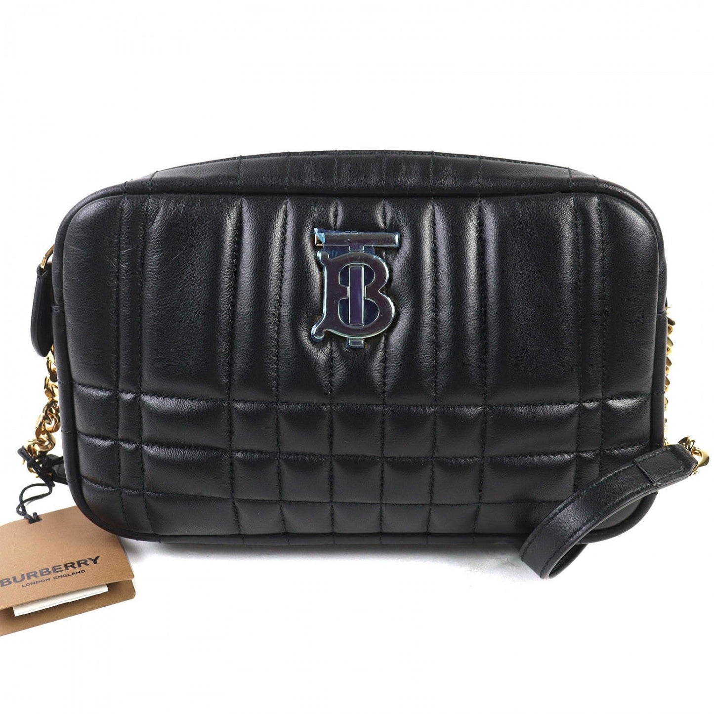 BURBERRY Shoulder Bag 80608941 leather black Small Roller Camera Bag