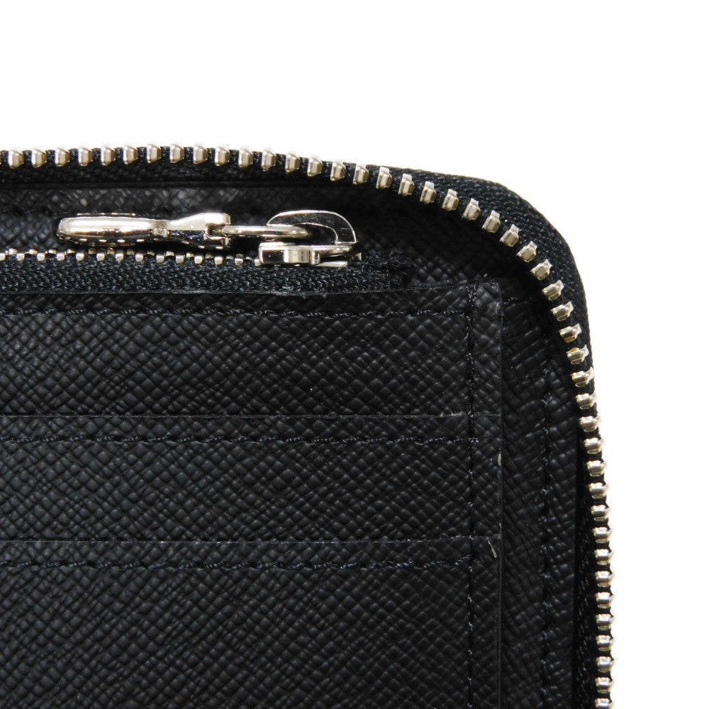 LOUIS VUITTON Long Wallet Purse M30731 Taiga leather (stamped) Noir Grey Trio Color New Zip Around RFID Taiga Zippy Wallet Vertical mens Used Authentic