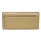 LOEWE Long Wallet Purse 182.82C18 Nappa Dark gold Lambskin wallet Coin case Anagram emboss Long flap wallet unisex(Unisex) Used Authentic