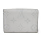 LOUIS VUITTON Tri-fold wallet M67621 Taiga leather x monogram canvas x smooth leather Bron LV Logo Flower White Monogram Discovery compact wallet mens Used Authentic