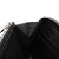 LOUIS VUITTON Long Wallet Purse M61867 Mahina leather (stamped) Noir LV Logo Flower Perforation Punching Black Monogram Mahina Zippy wallet mens(Unisex) Used Authentic