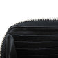 LOUIS VUITTON Long Wallet Purse M61867 Mahina leather (stamped) Noir LV Logo Flower Perforation Punching Black Monogram Mahina Zippy wallet mens(Unisex) Used Authentic
