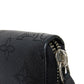 LOUIS VUITTON Long Wallet Purse M61867 Mahina leather (stamped) Noir LV Logo Flower Perforation Punching Black Monogram Mahina Zippy wallet mens(Unisex) Used Authentic