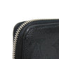 LOUIS VUITTON Long Wallet Purse M61867 Mahina leather (stamped) Noir LV Logo Flower Perforation Punching Black Monogram Mahina Zippy wallet mens(Unisex) Used Authentic