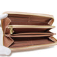 LOUIS VUITTON Long Wallet Purse M81708 Lamb leather (monogram type push) x calf leather Rose gold Monogram emboss Zippy wallet