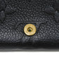 LOUIS VUITTON Tri-fold wallet M82133 Implant leather (monogram embossed) Noir LV logo embossed RFID IC chip Monogram Unplant Portefeuille Celeste unisex(Unisex) Used Authentic