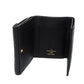 LOUIS VUITTON Tri-fold wallet M82133 Implant leather (monogram embossed) Noir LV logo embossed RFID IC chip Monogram Unplant Portefeuille Celeste unisex(Unisex) Used Authentic