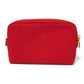 PRADA Clutch bag 1NA021 20L F0N50 cotton Rosso Red Stripe Unused logo Canapa pouch unisex(Unisex) Used Authentic