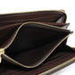 LOUIS VUITTON Long Wallet Purse N41661 Damier canvas x grain leather (embossed) Ebene logo brown new zip around checkered pattern louis vuitton Damier Zippy wallet unisex(Unisex) Used Authentic