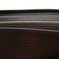 LOUIS VUITTON Long Wallet Purse N41661 Damier canvas x grain leather (embossed) Ebene logo brown new zip around checkered pattern louis vuitton Damier Zippy wallet unisex(Unisex) Used Authentic
