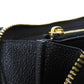 LOUIS VUITTON Long Wallet Purse M60171 Implant leather (monogram embossed) Noir LV Logo Black Zip Around Monogram Unplant Portefeuille Clemence unisex(Unisex) Used Authentic