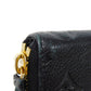 LOUIS VUITTON Long Wallet Purse M60171 Implant leather (monogram embossed) Noir LV Logo Black Zip Around Monogram Unplant Portefeuille Clemence unisex(Unisex) Used Authentic