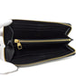 LOUIS VUITTON Long Wallet Purse M60171 Implant leather (monogram embossed) Noir LV Logo Black Zip Around Monogram Unplant Portefeuille Clemence unisex(Unisex) Used Authentic