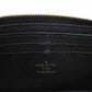 LOUIS VUITTON Long Wallet Purse M60171 Implant leather (monogram embossed) Noir LV Logo Black Zip Around Monogram Unplant Portefeuille Clemence unisex(Unisex) Used Authentic