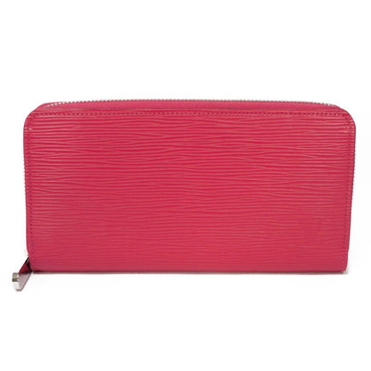 LOUIS VUITTON Long Wallet Purse M62580 Epi leather x grain leather Freesia LV logo embossed pink new zip around bag in good condition Epi Zippy wallet Women Used Authentic