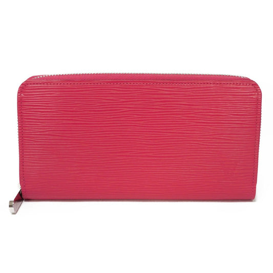 LOUIS VUITTON Long Wallet Purse M62580 Epi leather x grain leather Freesia LV logo embossed pink new zip around bag in good condition Epi Zippy wallet Women Used Authentic