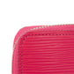 LOUIS VUITTON Long Wallet Purse M62580 Epi leather x grain leather Freesia LV logo embossed pink new zip around bag in good condition Epi Zippy wallet Women Used Authentic