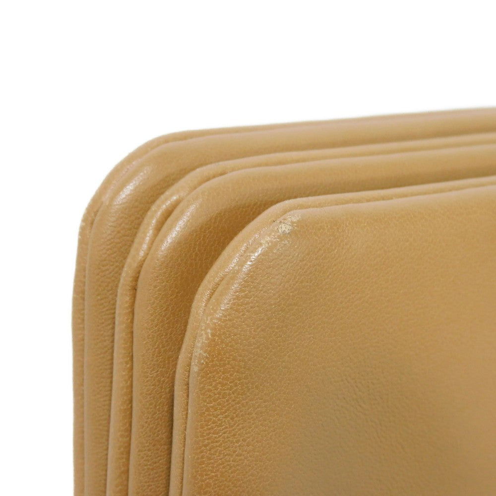 CELINE Shoulder Bag 187603BEB.02BA Smooth lambskin Light camel Foil-stamped brown lambskin crossbody 3-piece pouch New logo Trio Small Women(Unisex) Used Authentic