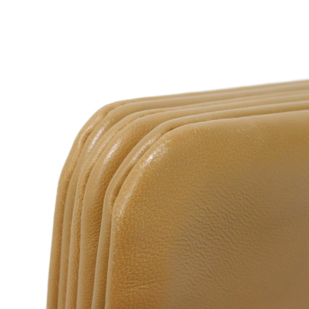CELINE Shoulder Bag 187603BEB.02BA Smooth lambskin Light camel Foil-stamped brown lambskin crossbody 3-piece pouch New logo Trio Small Women(Unisex) Used Authentic