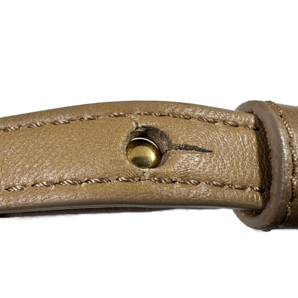 CELINE Shoulder Bag 187603BEB.02BA Smooth lambskin Light camel Foil-stamped brown lambskin crossbody 3-piece pouch New logo Trio Small Women(Unisex) Used Authentic