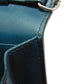 CELINE Shoulder Bag 107773 Smooth lambskin Light blue x dark green ChainShoulder Bag 2WAY Clutch Bag Old logo FRAME Evening Chain Wallet Women Used Authentic