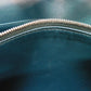 CELINE Shoulder Bag 107773 Smooth lambskin Light blue x dark green ChainShoulder Bag 2WAY Clutch Bag Old logo FRAME Evening Chain Wallet Women Used Authentic