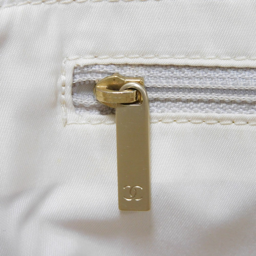 CHANEL Tote Bag A20457 Nylon jacquard x calfskin beige CC Mark Nylon Jacquard Calfskin 8th Series COCO Mark New Travel Line Tote PM unisex(Unisex) Used Authentic