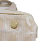 CHANEL Tote Bag A20457 Nylon jacquard x calfskin beige CC Mark Nylon Jacquard Calfskin 8th Series COCO Mark New Travel Line Tote PM unisex(Unisex) Used Authentic