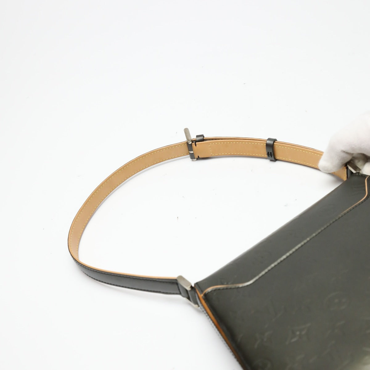 LOUIS VUITTON Shoulder Bag M55152 Monogram Matte Leather Noir mat Webster Street Women Used Authentic
