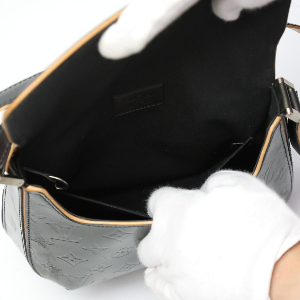 LOUIS VUITTON Shoulder Bag M55152 Monogram Matte Leather Noir mat Webster Street Women Used Authentic