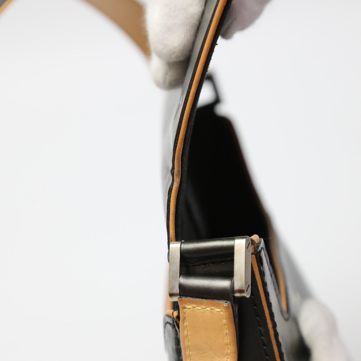 LOUIS VUITTON Shoulder Bag M55152 Monogram Matte Leather Noir mat Webster Street Women Used Authentic