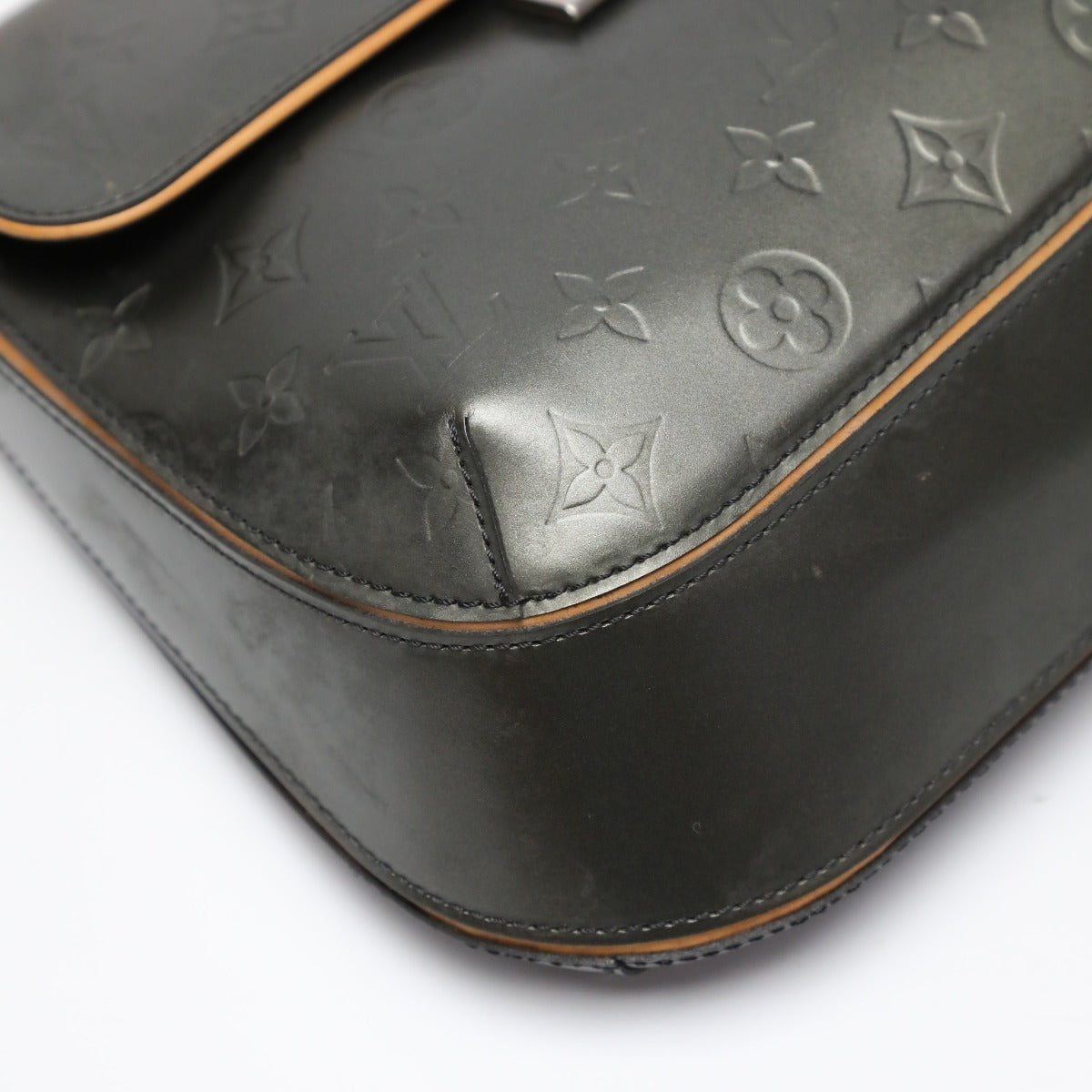 LOUIS VUITTON Shoulder Bag M55152 Monogram Matte Leather Noir mat Webster Street Women Used Authentic
