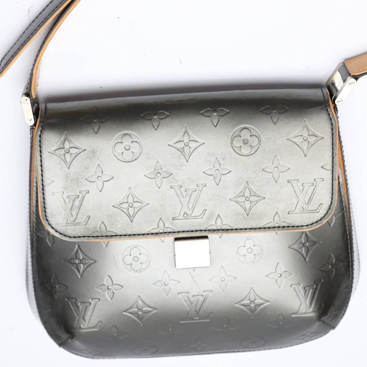 LOUIS VUITTON Shoulder Bag M55152 Monogram Matte Leather Noir mat Webster Street Women Used Authentic