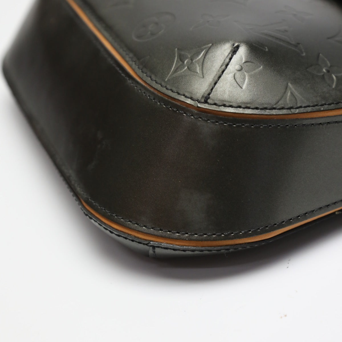 LOUIS VUITTON Shoulder Bag M55152 Monogram Matte Leather Noir mat Webster Street Women Used Authentic