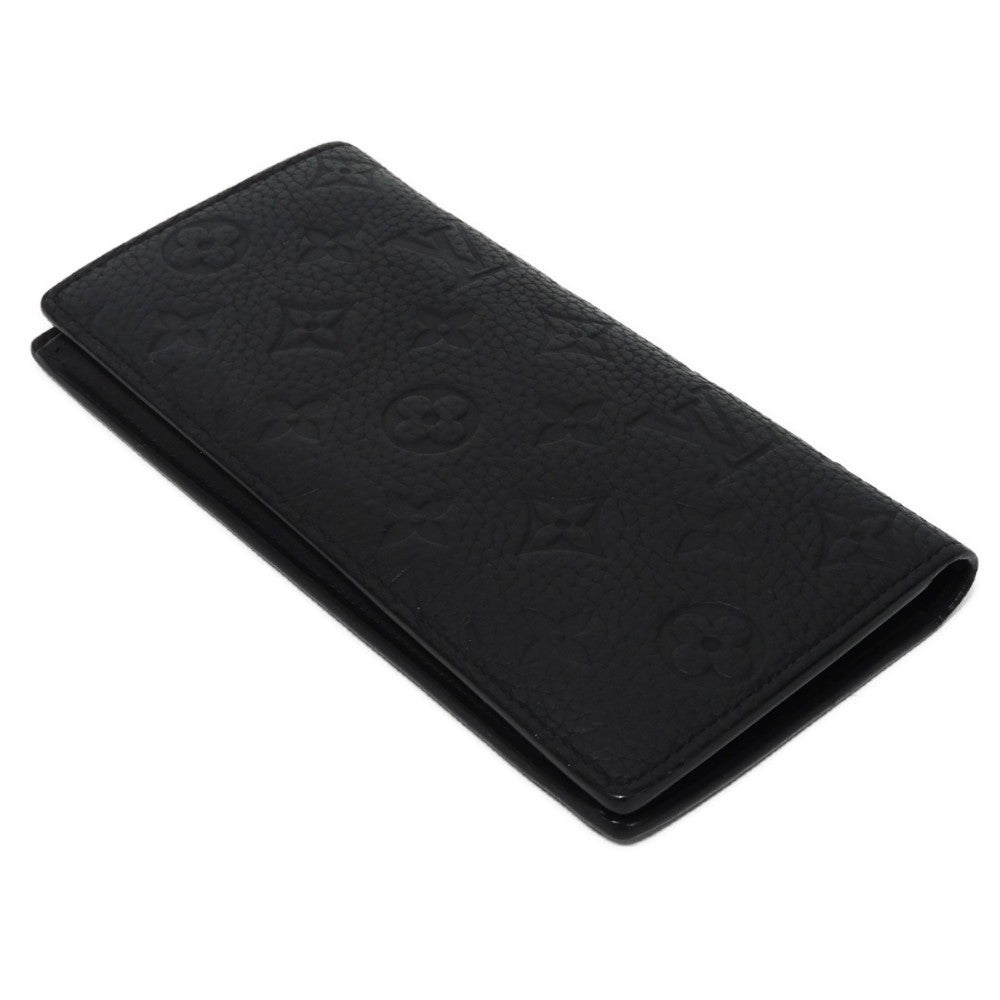 LOUIS VUITTON Long Wallet Purse M69038 Taurillon Clemence leather (monogram embossed) Noir New Bifold Wallet Long Wallet Purse Black Current RFID IC Chip Monogram Taurillon Clemence Portefeuille Braza mens Used Authentic