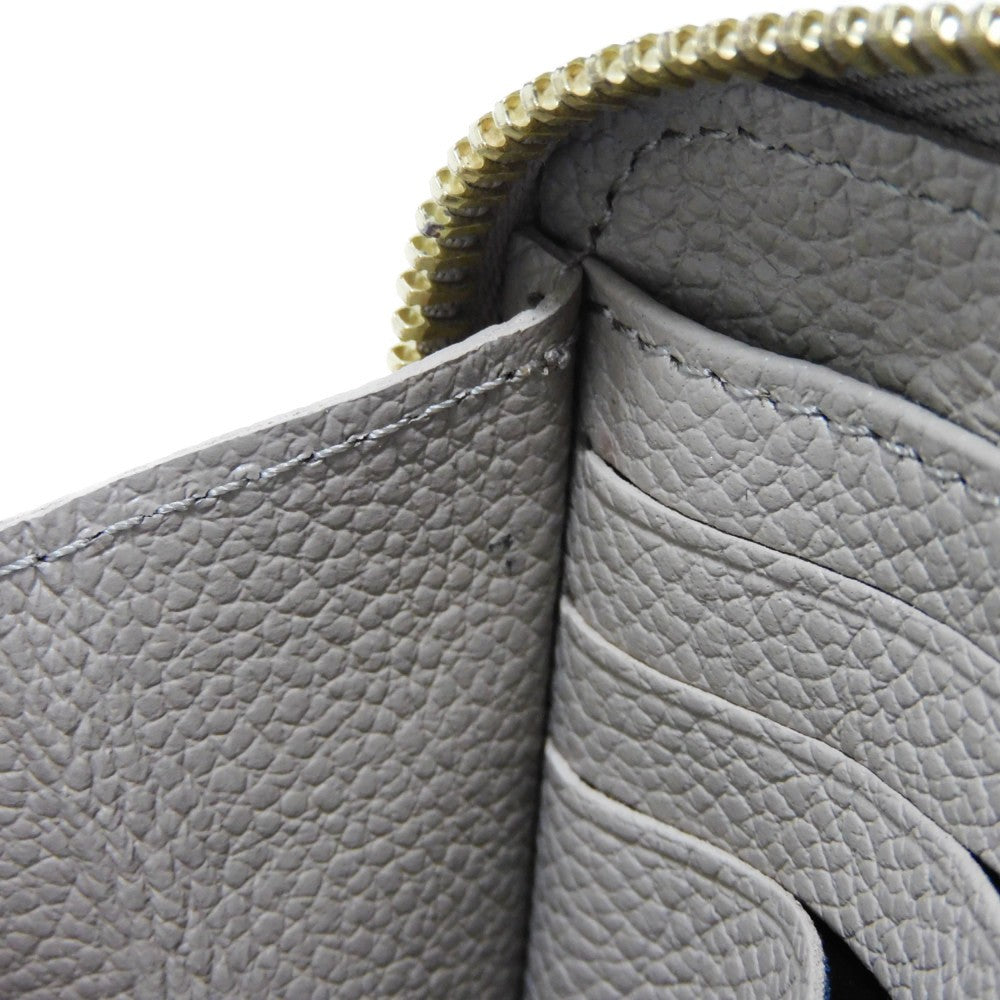 LOUIS VUITTON Long Wallet Purse M69034 Anplant leather Tour rail Current LV logo Greige New RFID Monogram Unplant Zippy wallet unisex(Unisex) Used Authentic