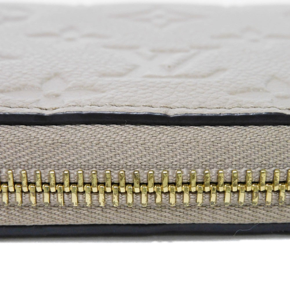 LOUIS VUITTON Long Wallet Purse M69034 Anplant leather Tour rail Current LV logo Greige New RFID Monogram Unplant Zippy wallet unisex(Unisex) Used Authentic