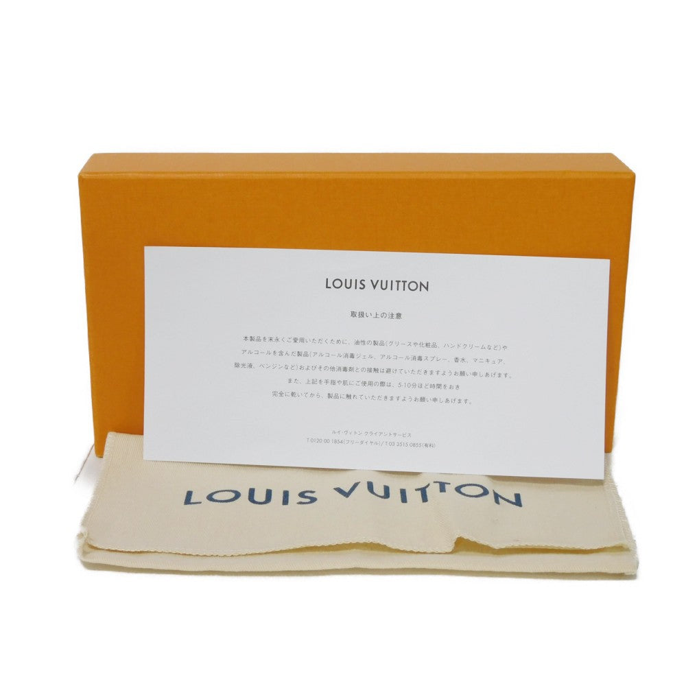LOUIS VUITTON Long Wallet Purse M69034 Anplant leather Tour rail Current LV logo Greige New RFID Monogram Unplant Zippy wallet unisex(Unisex) Used Authentic