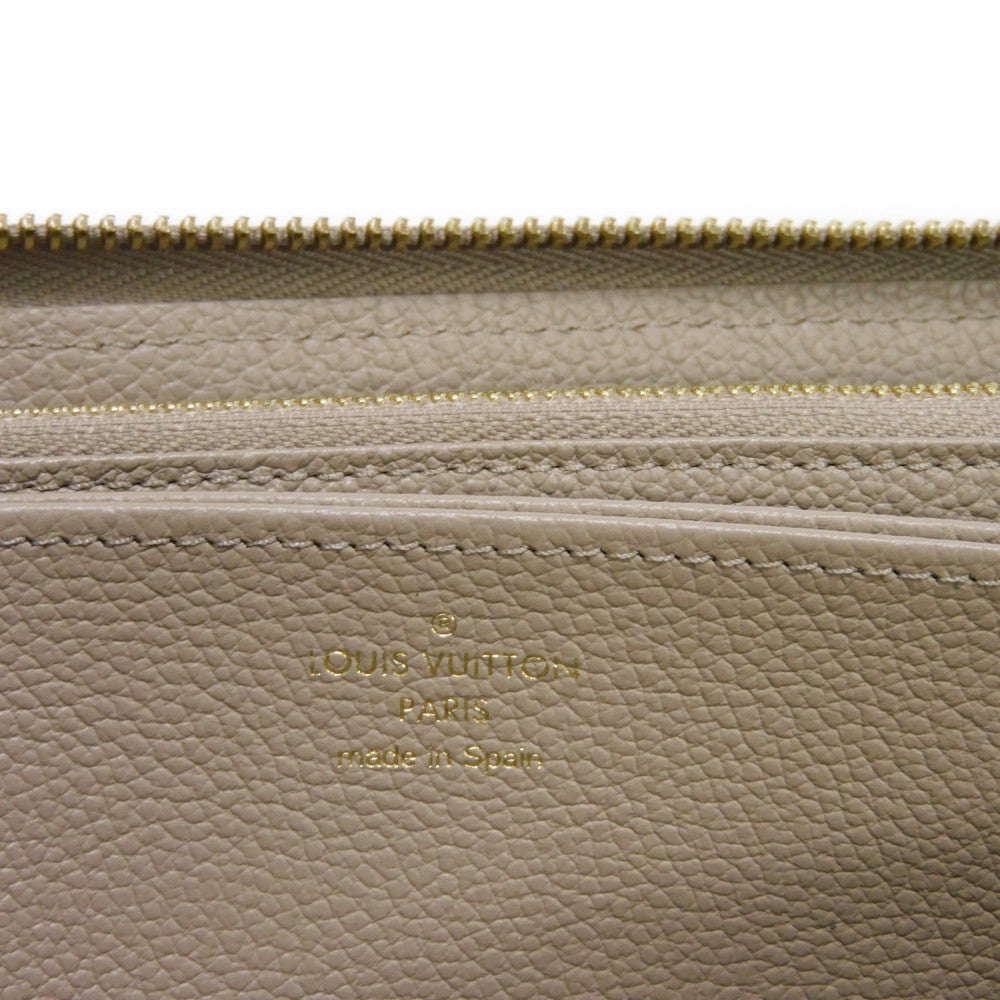 LOUIS VUITTON Long Wallet Purse M69034 Anplant leather Tour rail Current LV logo Greige New RFID Monogram Unplant Zippy wallet unisex(Unisex) Used Authentic