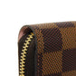 LOUIS VUITTON Long Wallet Purse N60046 Damier canvas x grain leather Rose valerine Good condition logo brown pink new Zip Around Damier Zippy wallet Women Used Authentic