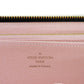 LOUIS VUITTON Long Wallet Purse N60046 Damier canvas x grain leather Rose valerine Good condition logo brown pink new Zip Around Damier Zippy wallet Women Used Authentic