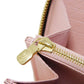 LOUIS VUITTON Long Wallet Purse N60046 Damier canvas x grain leather Rose valerine Good condition logo brown pink new Zip Around Damier Zippy wallet Women Used Authentic