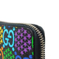 GUCCI Coin case 601095 H20BN 1058 GG psychedelic canvas x calf leather (embossed) multicolor Zip Around GG psychedelic compact zip around wallet mens Used Authentic